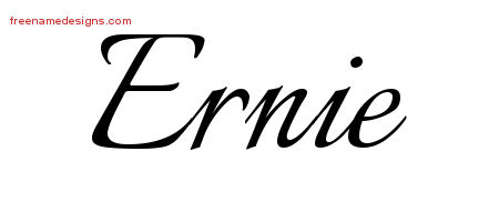 Calligraphic Name Tattoo Designs Ernie Free Graphic - Free ...