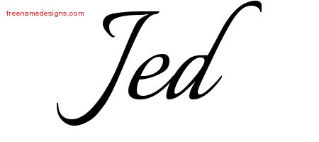 Calligraphic Name Tattoo Designs Jed Free Graphic - Free ...