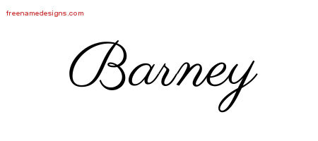 Classic Name Tattoo Designs Barney Printable - Free Name ...