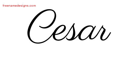 cesar name tattoo designs classic printable freenamedesigns