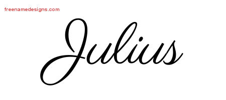julius name tattoo designs classic printable