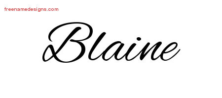 Cursive Name Tattoo Designs Blaine Free Graphic - Free ...