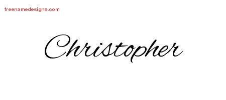 Cursive Name Tattoo Designs Christopher Free Graphic ...
