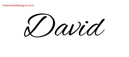 Cursive Name Tattoo Designs David Free Graphic - Free Name Designs