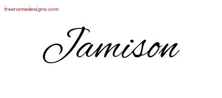 Cursive Name Tattoo Designs Jamison Free Graphic - Free ...