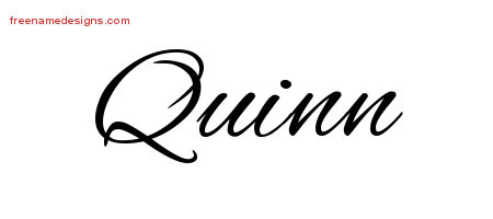 Cursive Name Tattoo Designs Quinn Free Graphic - Free Name ...