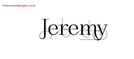 Decorated Name Tattoo Designs Jeremy Free Lettering - Free Name Designs