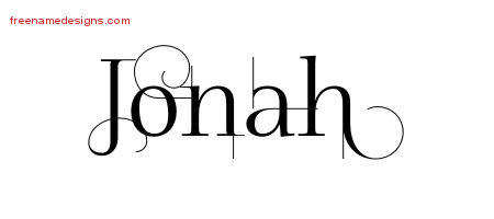 Decorated Name Tattoo Designs Jonah Free Lettering - Free ...