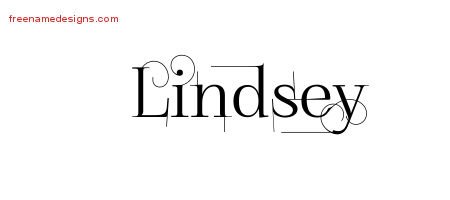 Decorated Name Tattoo Designs Lindsey Free Lettering - Free Name Designs