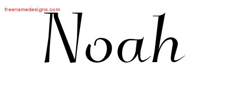 Elegant Name Tattoo Designs Noah Download Free - Free Name Designs