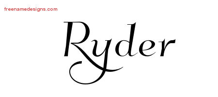 Elegant Name Tattoo Designs Ryder Download Free - Free ...