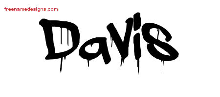 davis name tattoo graffiti designs freenamedesigns