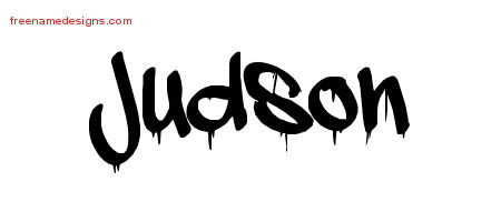 Graffiti Name Tattoo Designs Judson Free - Free Name Designs