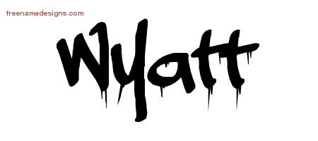 Graffiti Name Tattoo Designs Wyatt Free - Free Name Designs