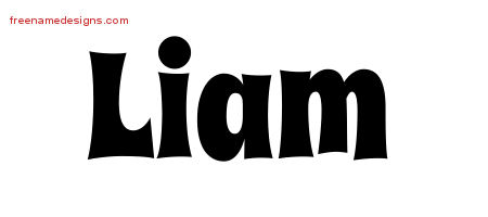 liam name tattoo designs groovy names print freenamedesigns