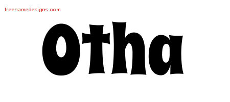 Groovy Name Tattoo Designs Otha Free - Free Name Designs