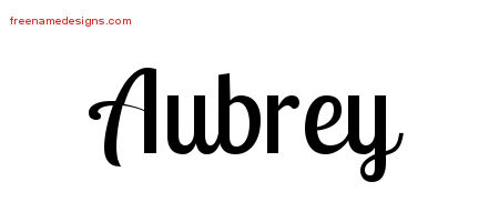 aubrey name designs tattoo handwritten names printout printable freenamedesigns