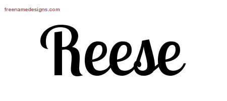 Handwritten Name Tattoo Designs Reese Free Printout - Free ...