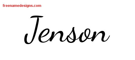Lively Script Name Tattoo Designs Jenson Free Download ...