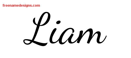 liam name tattoo designs lively script lynna names print tag printout freenamedesigns