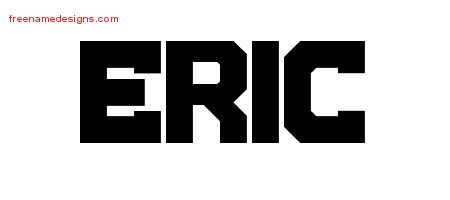 Titling Name Tattoo Designs Eric Free Download - Free Name Designs