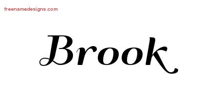 Art Deco Name Tattoo Designs Brook Printable - Free Name Designs