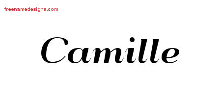 Art Deco Name Tattoo Designs Camille Printable - Free Name ...