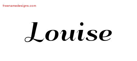 Art Deco Name Tattoo Designs Louise Printable - Free Name Designs