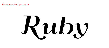 ruby name tattoo designs deco printable names print tag graphics