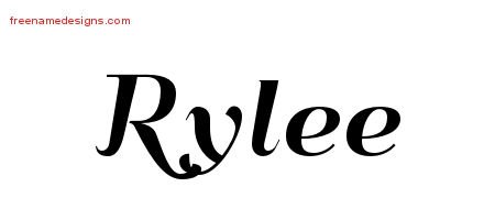 Art Deco Name Tattoo Designs Rylee Printable - Free Name Designs