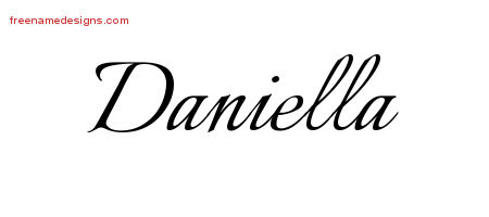 Calligraphic Name Tattoo Designs Daniella Download Free ...