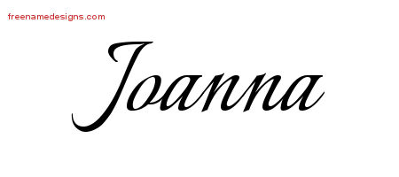 Calligraphic Name Tattoo Designs Joanna Download Free ...