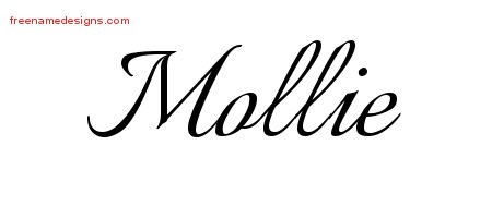 Calligraphic Name Tattoo Designs Mollie Download Free - Free Name Designs