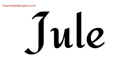 Calligraphic Stylish Name Tattoo Designs Jule Download ...