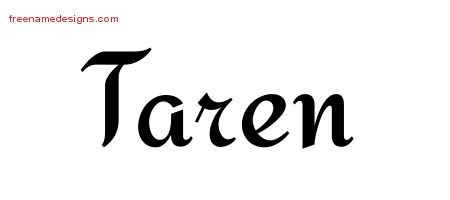 Calligraphic Stylish Name Tattoo Designs Taren Download ...
