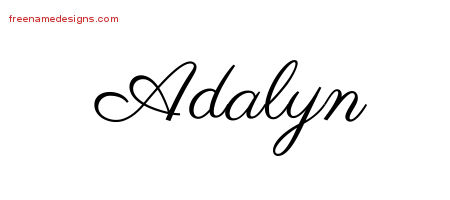 name ashlyn adalyn tattoo designs classic names graphic lettering printable freenamedesigns ashley