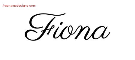 Classic Name Tattoo Designs Fiona Graphic Download - Free Name Designs