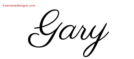 gary name tattoo designs classic graphic tag freenamedesigns
