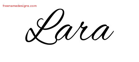 Cursive Name Tattoo Designs Lara Download Free - Free Name Designs