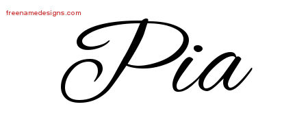 Cursive Name Tattoo Designs Pia Download Free - Free Name ...
 Pias Tattoos