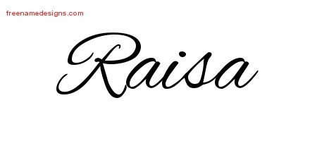 Cursive Name Tattoo Designs Raisa Download Free - Free Name Designs