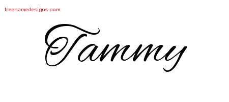 tammy name cursive tattoo designs names lettering print freenamedesigns