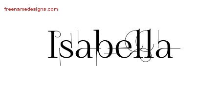 Decorated Name Tattoo Designs Isabella Free - Free Name Designs
