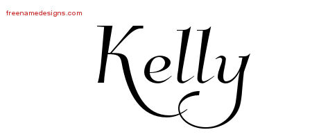 Elegant Name Tattoo Designs Kelly Free Graphic - Free Name ...