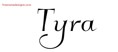 Elegant Name Tattoo Designs Tyra Free Graphic - Free Name ...