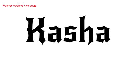 Gothic Name Tattoo Designs Kasha Free Graphic - Free Name ...