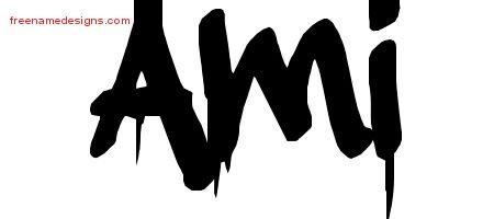 Graffiti Name Tattoo Designs Ami Free Lettering - Free Name Designs