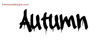 Graffiti Name Tattoo Designs Autumn Free Lettering - Free Name Designs