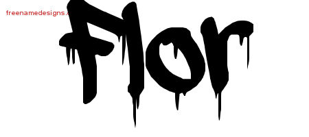 Graffiti Name Tattoo Designs Flor Free Lettering - Free Name Designs