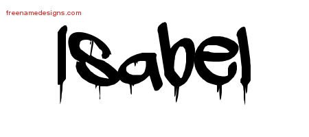 Graffiti Name Tattoo Designs Isabel Free Lettering - Free Name Designs